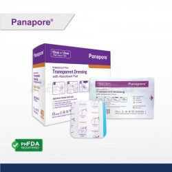Panapore Transparent Dressing w/ Pad 10x12cm (sold by box of 40s) Panapore Transparent Dressing w/ Pad 10x12cm (sold by box of 40s)